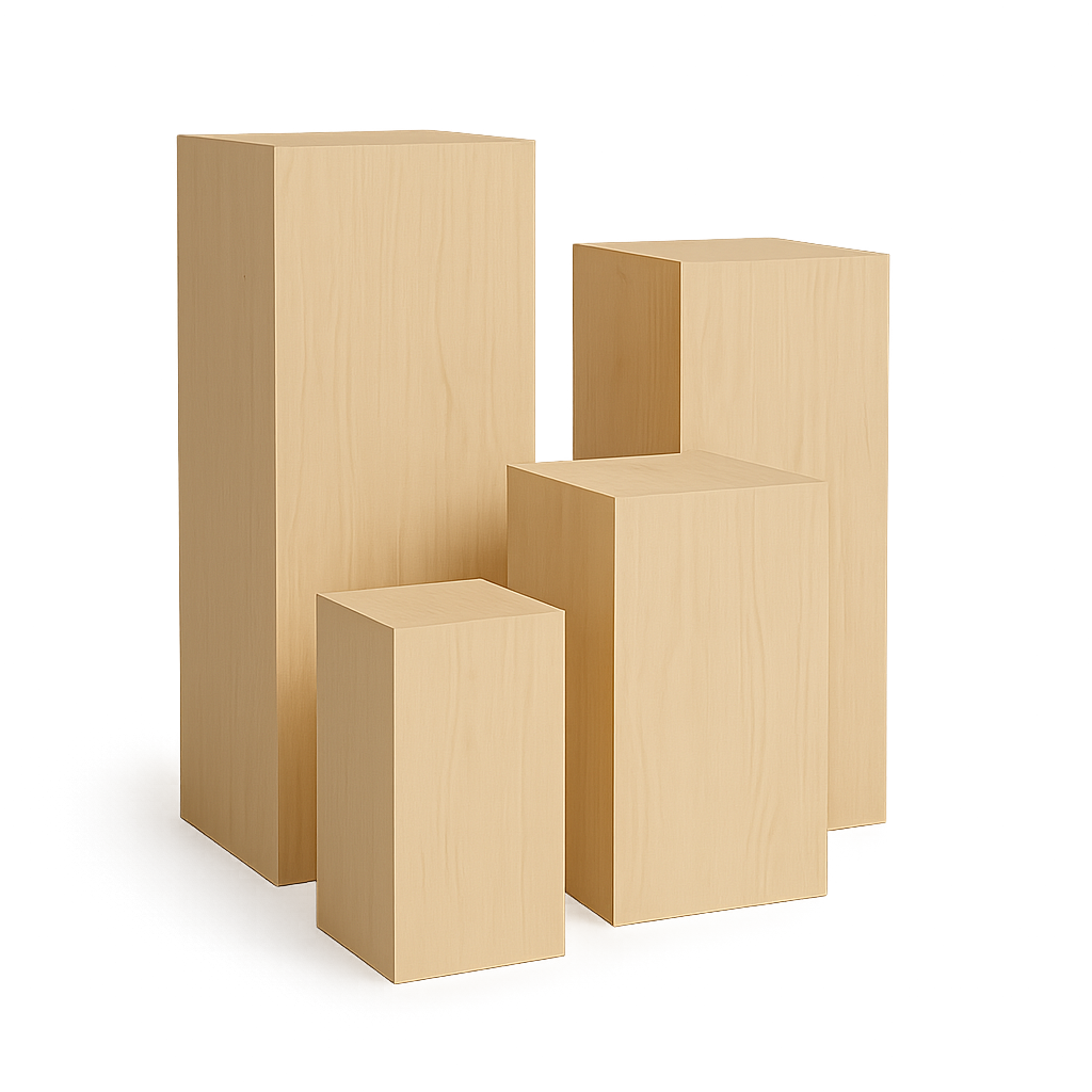 Stèles en bois carrées – Location