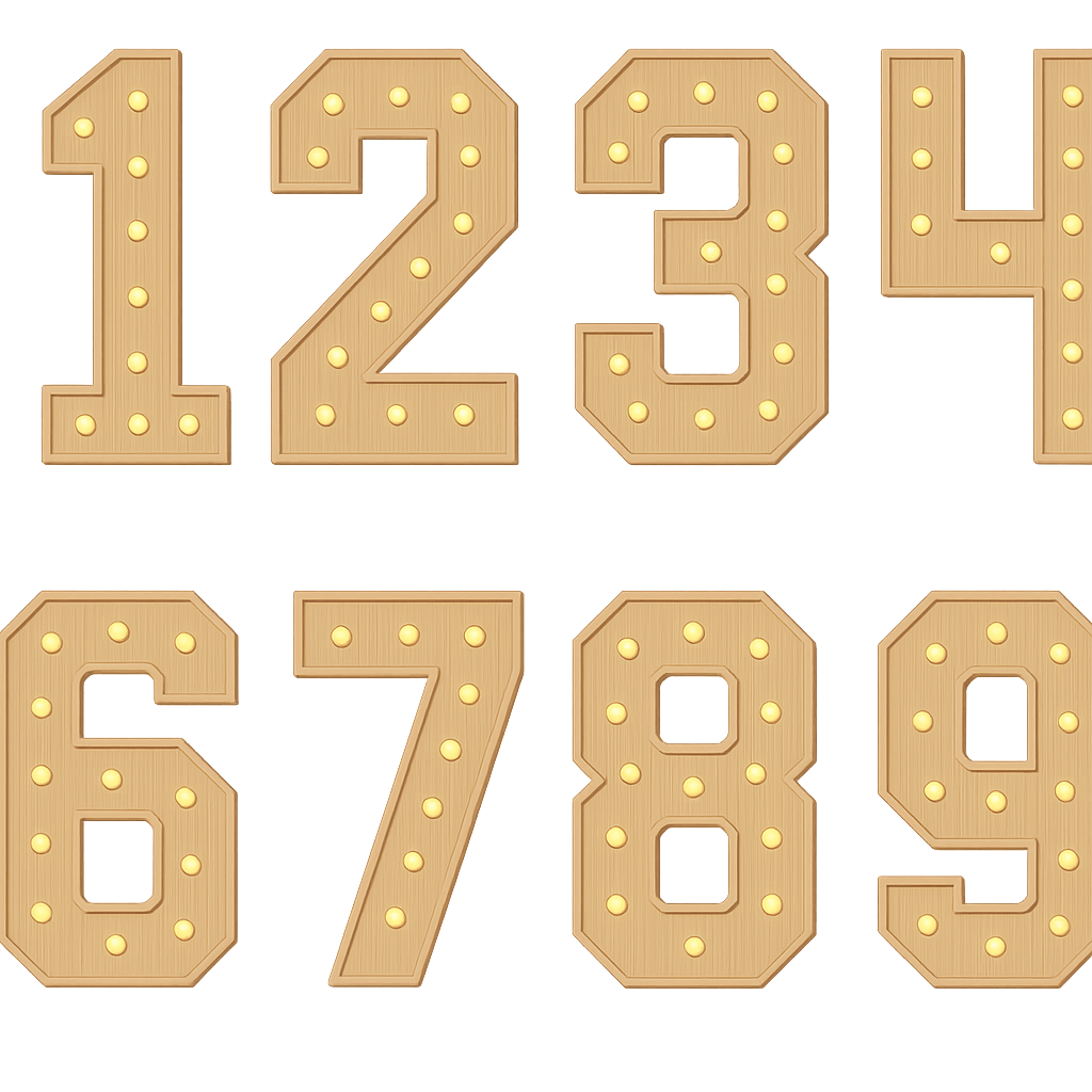 Chiffres lumineux – Location