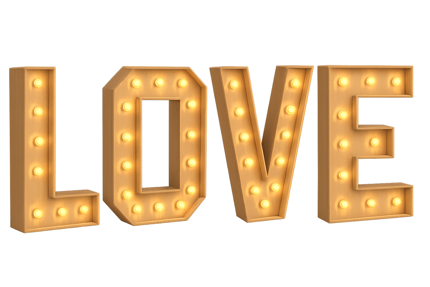 Lettres lumineuses – Location