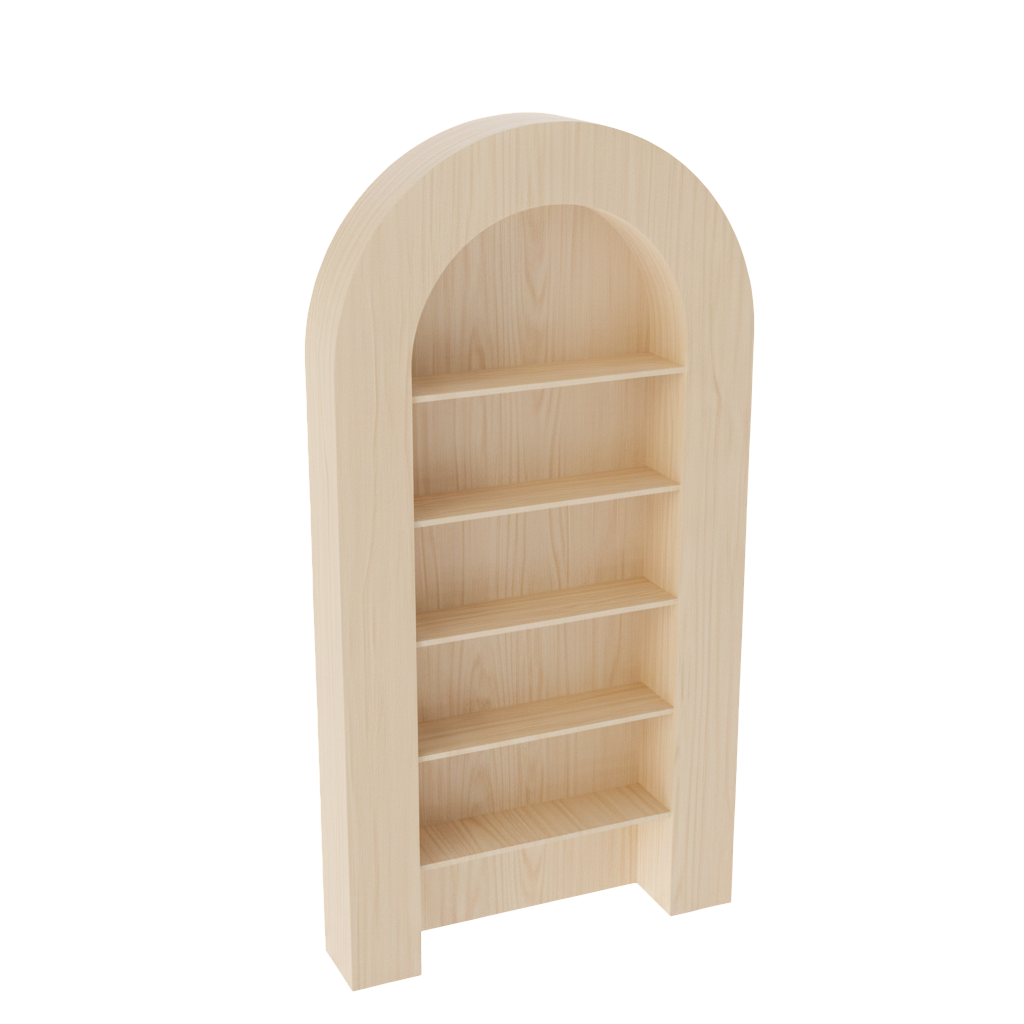 Backdrop étagère arrondie